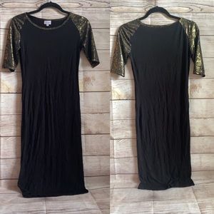 Lularoe Julie - Black with Gold